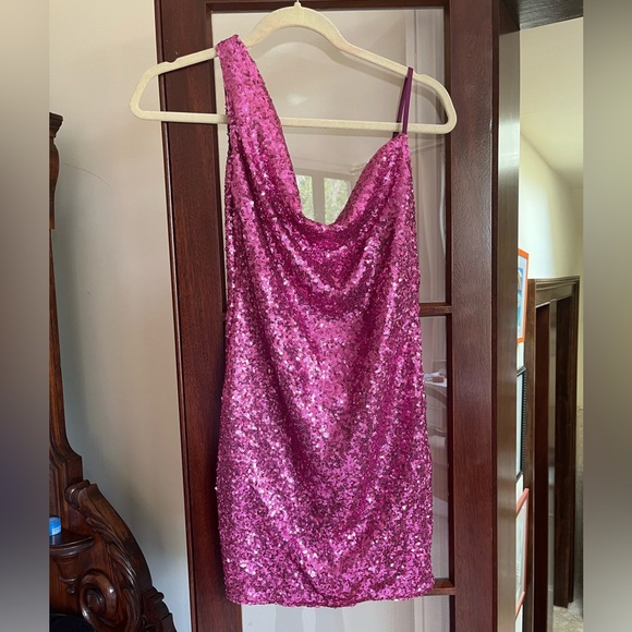 Hello Molly Citadel Skies Pink Sequin Dress - Picture 2 of 6